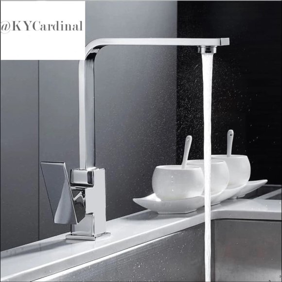Modern Kitchen Faucet - Chrome finish - Picture 1 of 7